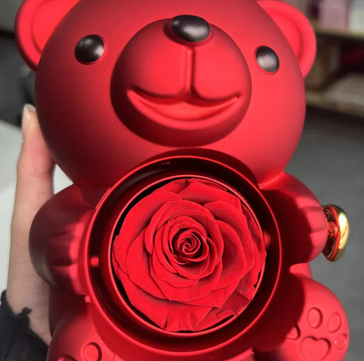 beauty and the beast rose jewelry box