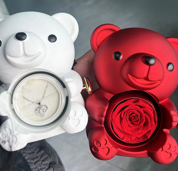 beauty and the beast rose jewelry box